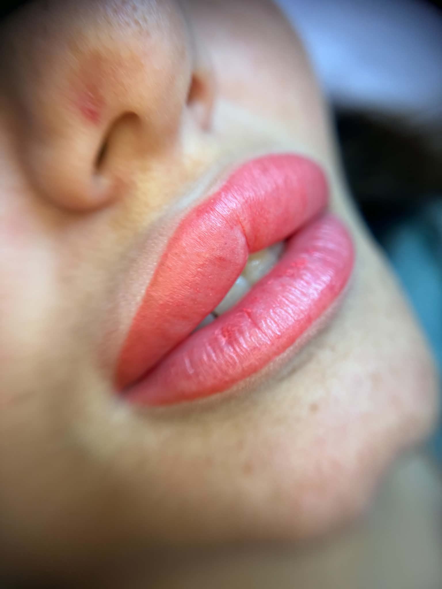 Permanent lepper rosa tint